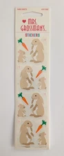 Vintage Mrs. Grossman's Rabbits & Carrots Scrapbooking Stickers Sealed