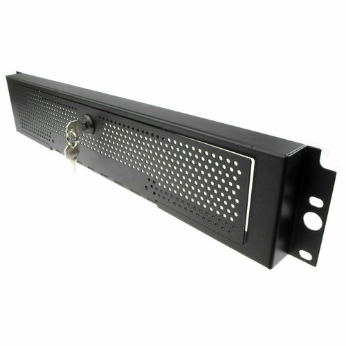 Security Steel Mesh Panel for 19 Inch Rack Networking Data Cabinets Lockable 3U - Afbeelding 7 van 9