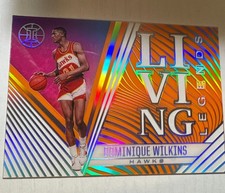 2020 Panini Illusions #11 Dominique Wilkins Hawks  Living Legends Orange