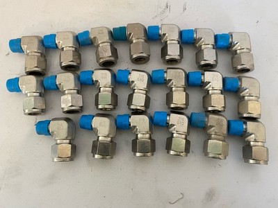 Lot Of 20 HY-LOK SS MALE ELBOW 1/2 TUBE OD X 1/2 MALE SWAGELOK CLMA84N-s316