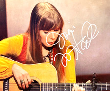 JONI MITCHELL Signed Original 8x10" Authentic Autograph w/COA Certificate