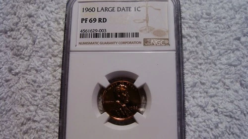 1960 LD Lincoln Cent Proof NGC PF-69RD