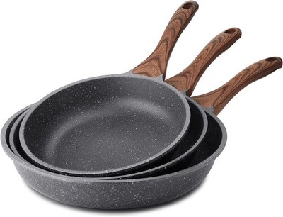 SENSARTE Nonstick Frying Pan Skillets, Swiss Granite Coating Omelette Pans, Heal