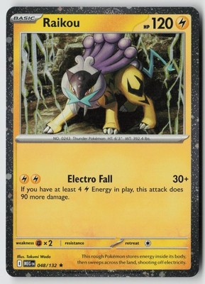 Raikou 048/132 Rare Mega Evolution Pokemon Cosmos  Holo Near Mint