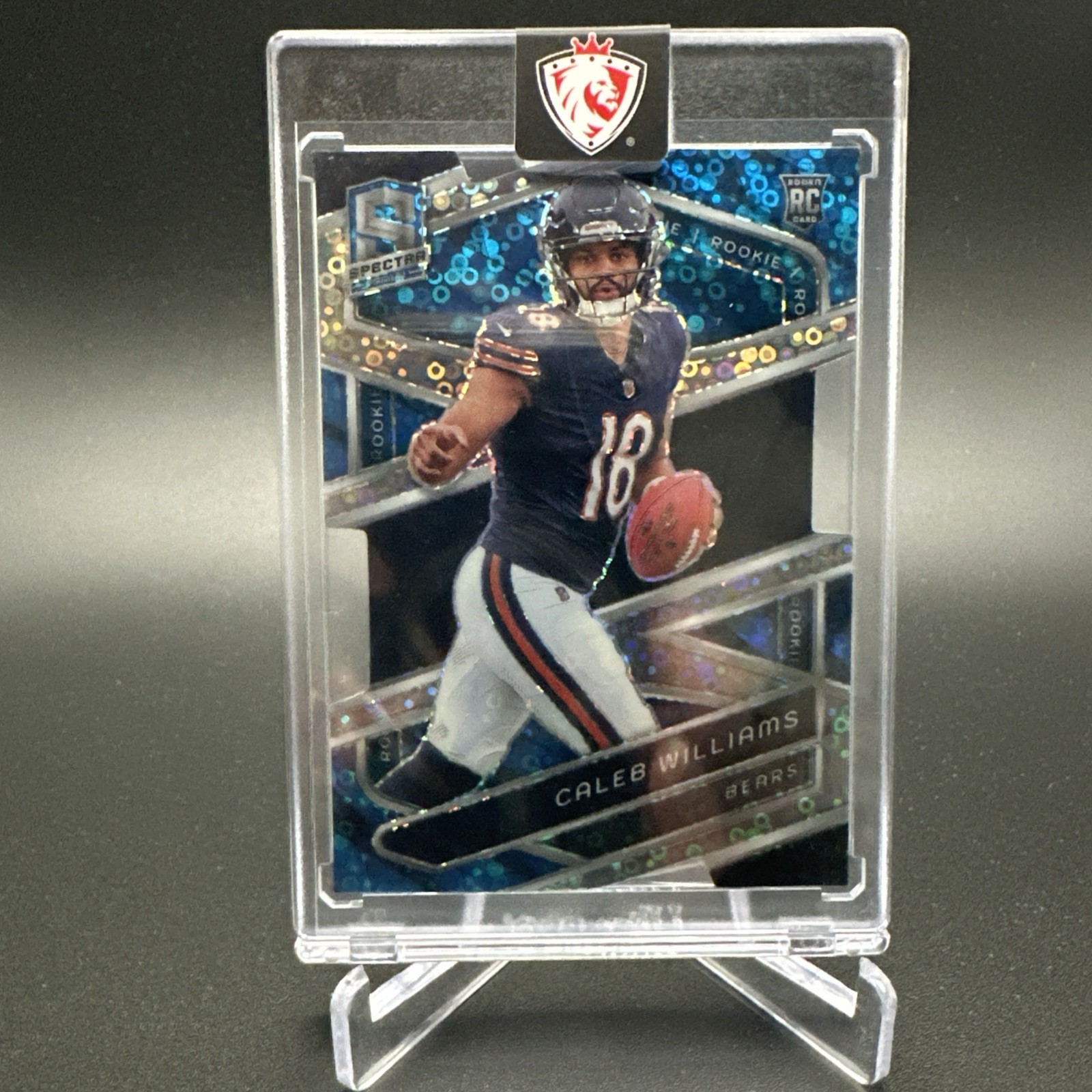 Caleb Williams 2024 Spectra #111 Rookie Card Neon Blue Die Cut /50 Chicago Bears