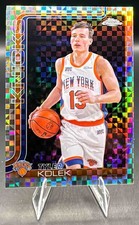 2025-26 Topps Chrome Tyler Kolek #139 X-Fractor Knicks
