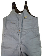Pella Big Dutch Insulated Bib Overalls Mens 44R Quilted USA Made Workwear