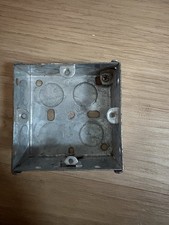 1 Gang Galvanised Back Box 35mm Deep Brand New Recessed Installation