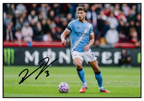 11378. Ruben Dias Signed Pictures (A4 Prints) Manchester City Portugal Benfica