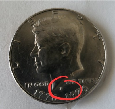 1776-1976 D Bicentennial Kennedy Half Dollar!With Filled Mint Mark