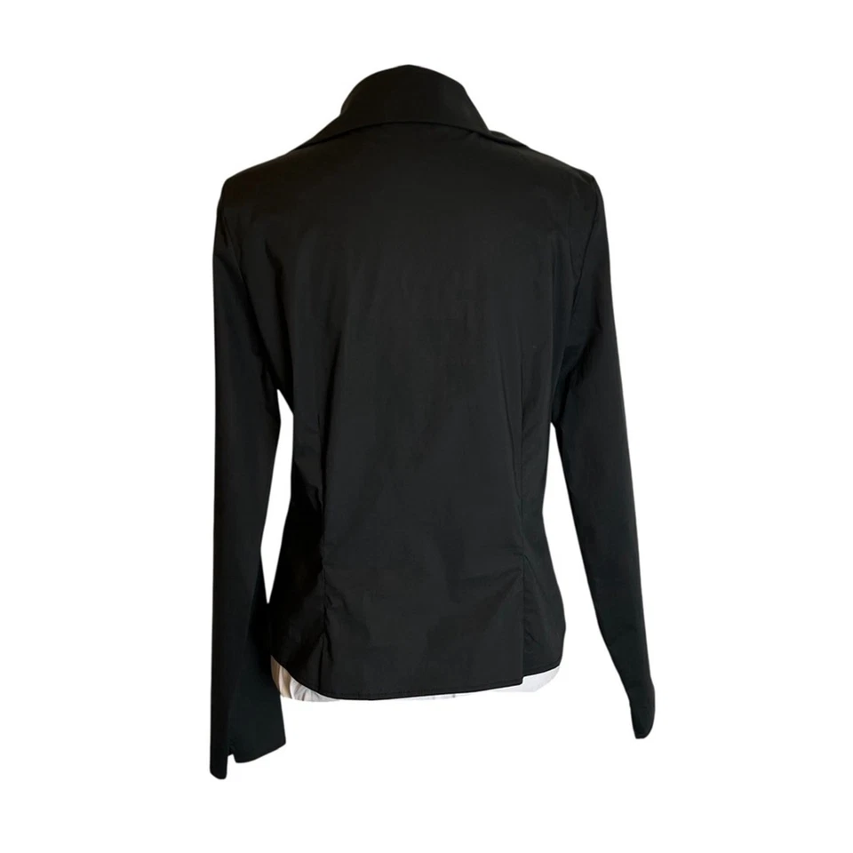 Top Lola & Sophie Negro Mezcla Algodón Seda Negro Talla M Minimalista Clásico Foto 4 de 4