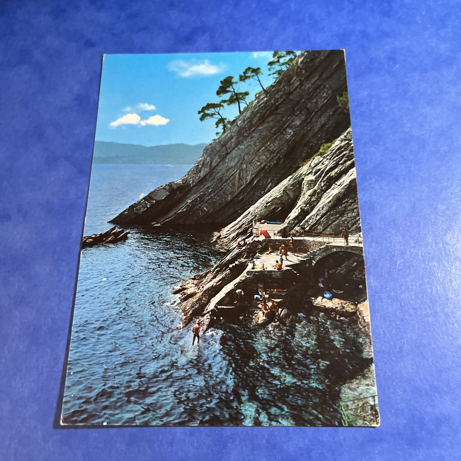 CARTOLINA COLORI COLLEZIONE ZOAGLI UN ANGOLO DEL NUOVO LUNGOMARE
