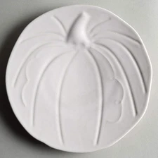 Homer Laughlin  Fiesta White  Pumpkin Shaped Plate 12262821