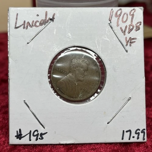 1909 VDB Lincoln FIRST YEAR LINCOLN PENNY BEAUTIFUL XF VF COIN