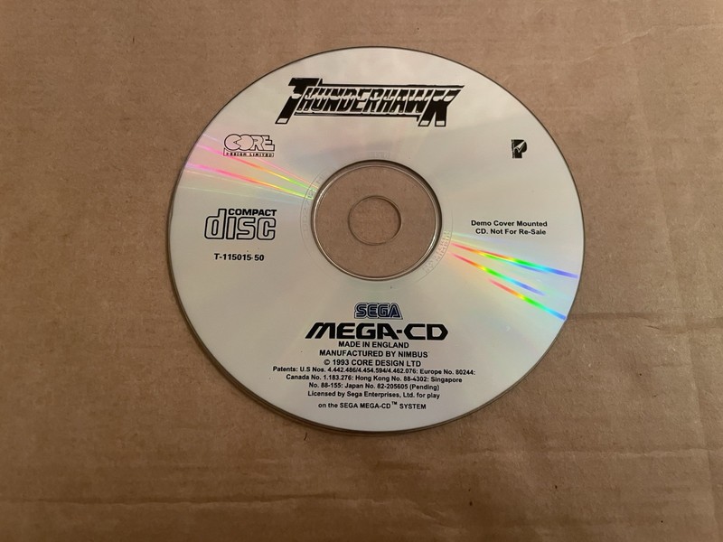 Sega Mega Drive Mega Cd Thunder Hawk Demo Only Fast Despatch Next Day