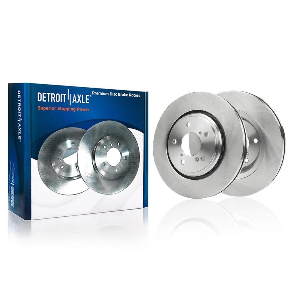 12.60" Front 12.99" Rear Disc Rotors Brake Pads Kit for 2018-2022 Honda Odyssey - Image 3 of 4