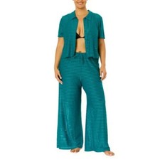NEW - Hurley Women's Swim 2-Piece Cover-Up Set Lightweight Green Medium