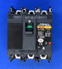 Fuji EA103C 100A Auto Circuit Breaker 3-Pole 600V 5-30HP