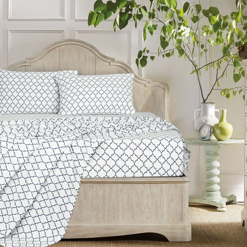 Cotton Sheet Set Full Queen King Size Fitted Flat Sheets 200 Thread Count Luxury - Picture 118 of 153
