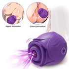 Rose Sex Toys Nipple Sucking Vibrator Oral Clit Sucker Massager for Adult Women