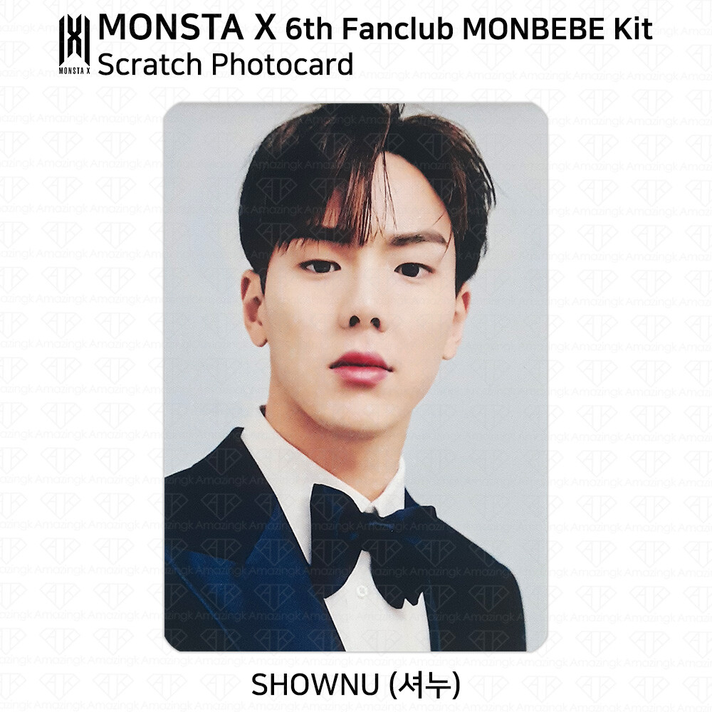 MONSTA X 6th Fan Club Monbebe Official Scratch Selfie Polaroid