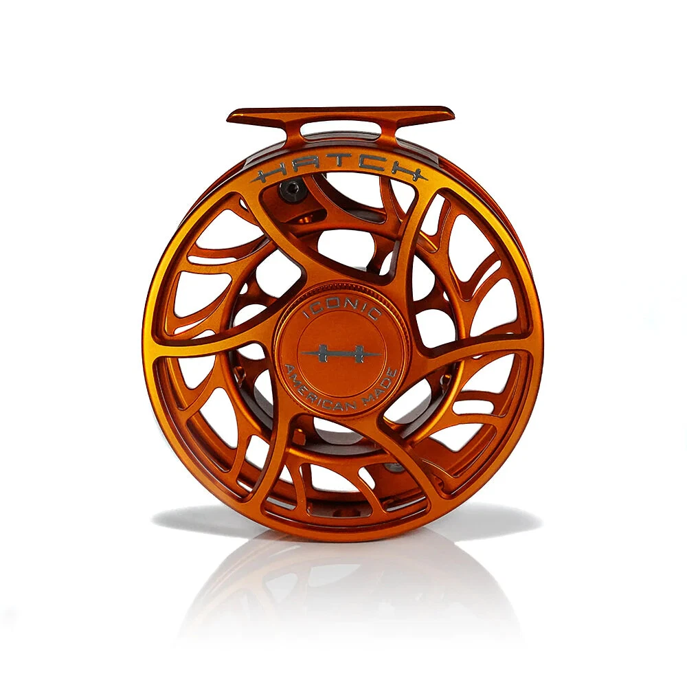 Hatch Iconic Custom Campfire Orange Limited Edition Fly Reels 5+ 7+ 9+ -  SoD Fly