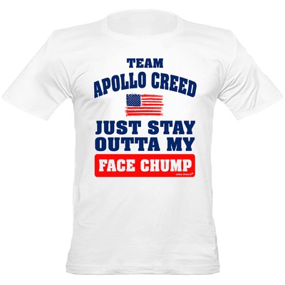 Apollo Creed Quote, Rocky III Boxing Film, T-Shirt, Regular Fit, White