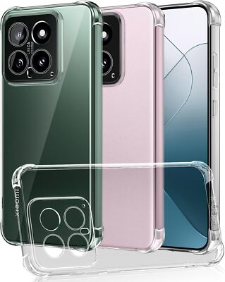 Hülle für Xiaomi 14 Clear Stoßfest Silikon Schutzhülle Bumper Cover