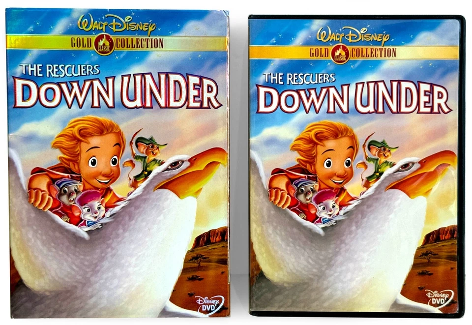 Walt Disney's: The Rescuers Down Under (DVD, 1990, Gold Coll) Like New w/ Slip ! - Image 3 of 4