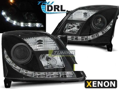 Faróis LED DRL Dentro de for Opel VECTRA C Preto Xenon D2S Frete Grátis AU LPOP8
