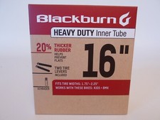 Bike Tube 16" Inner Tube 1.75-2.25" Schrader Heavy Duty Bicycle w/ Tire Levers
