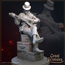Human Bard Musician Miniature  D D DnD 