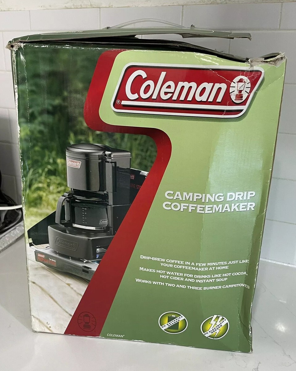 Coleman Camping Drip Coffee Maker 10 Cup Black Glass model