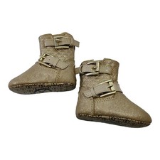 Michael Kors Gold Baby Joan Boots Size 1 NWOT
