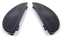 Trittbretter Schwarz Half Moon F. Harley-Davidson Softail Touring Road King