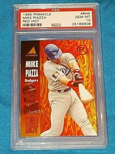 MIKE PIAZZA 1995 PINNACLE #RH5 RED HOT INSERT FOIL HOF PSA 10 🔥 GEM MINT 