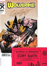 WOLVERINE #50 (2020) SCHARF 1:25 INCENTIVE ~ SIGNED CORY SMITH w/COA ~ UNREAD NM