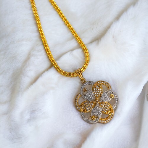 Bollywood Ethnic Wedding Party Exquisite Floral Pendant Set with Matching Ring - 第 13/16 張圖片