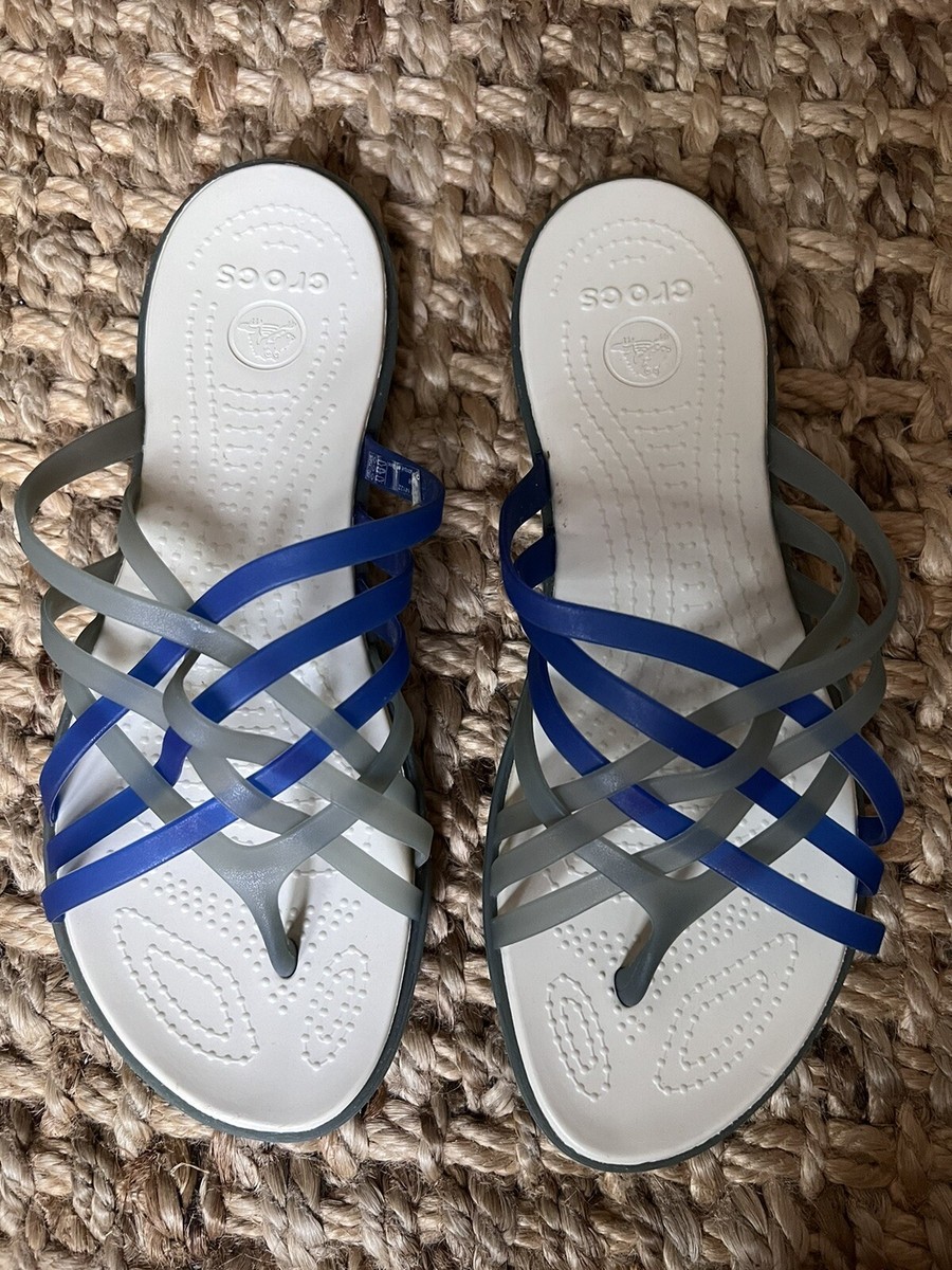 Huarache Crock Flip Flops Crocs Womens Huarache Slip-On Sandals