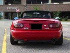 Mazda MX5 1998-2005 Painted Gloss Black Boot Lip Spoiler For UK Seller