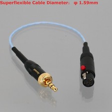 Bodypack Microphone Mini XLR 4Pin TA4F Female to 3.5mm Stereo Locking Plug Cable