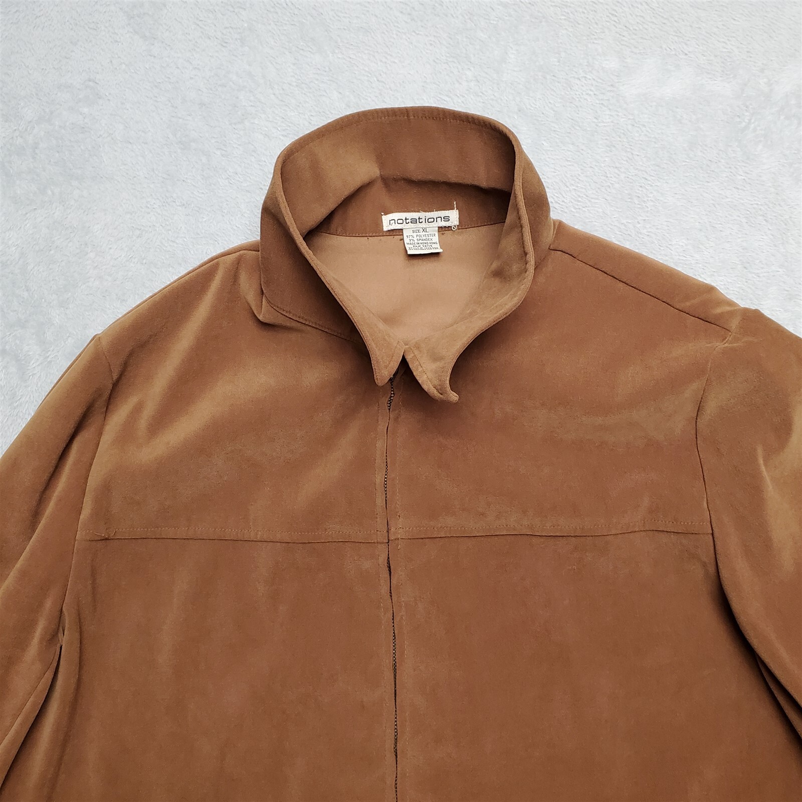 Notations Jacket Womens Extra Large Brown Full Zi… - image 2