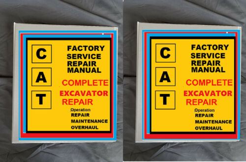 CARICATORE TERNA CATERPILLAR 416 5PZ prefisso manuale di servizio officina 2 libri stampa - Foto 1 di 3