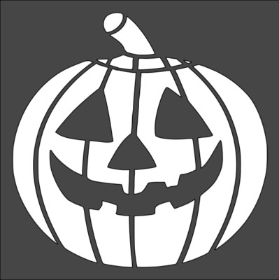 6''x6'' Clear Plastic Stencil - Jack-O-Lantern (SD429)*****