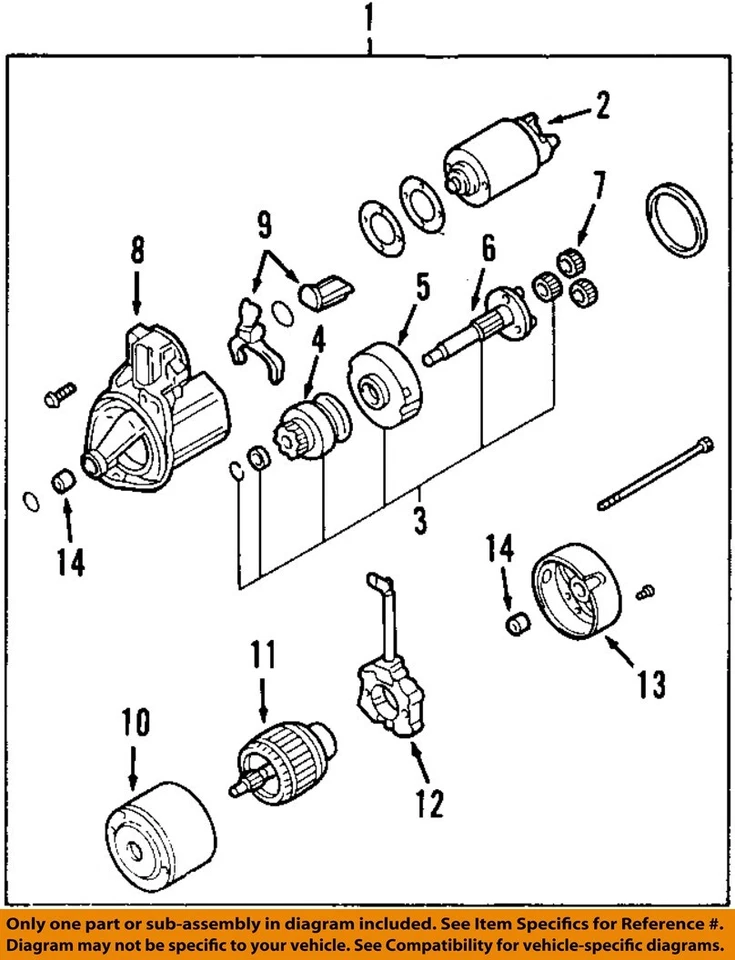Motor de arranque usado se adapta a: Mitsubishi Eclipse 2008 3,8 grado A Foto 3 de 4