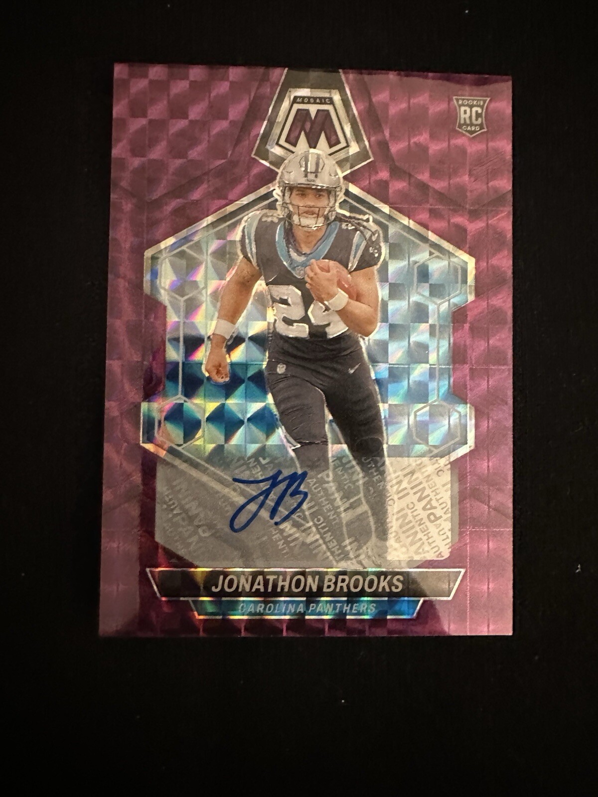 2024 Panini Mosaic - Rookie Autographs Mosaic - Jonathon Brooks /49