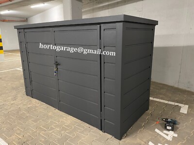 2,4x1 Fahrradversteck Bikebox Versteck GERÄTESCHUPPEN Garage Container Lagerbox