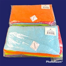 Laze Home Essentials Wash Clothes 12x12" White 10 Towels