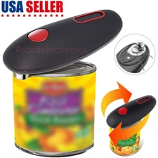 Portable Electric Can Opener Automatic Smooth Edge Stainless Steal Hands-Free US