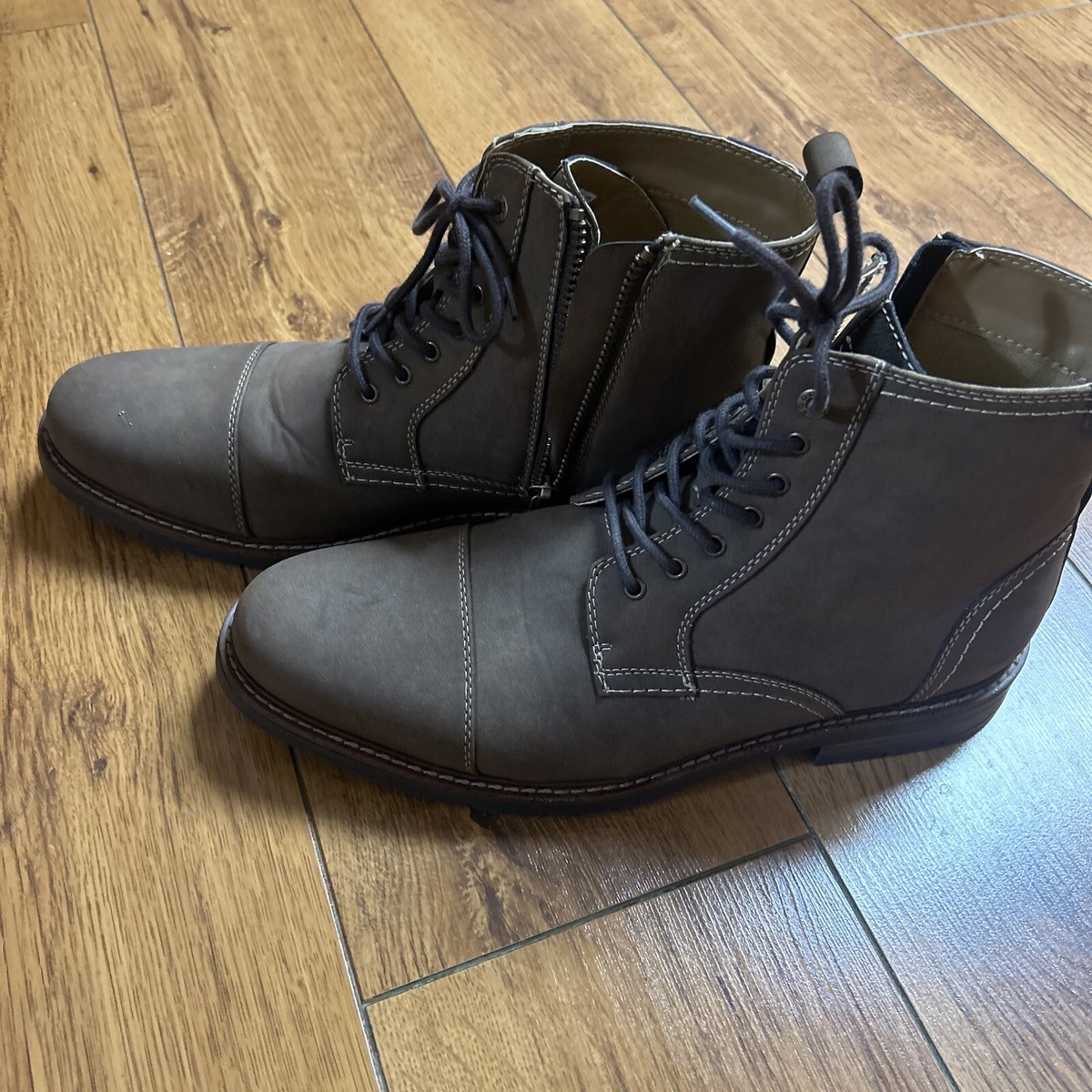Dockers Mens Rawls Rugged Lace-up Synthetic Leather Lugged Sole Cap Toe Boot M11 Amazon.com | Dockers Rawls Men main image 4